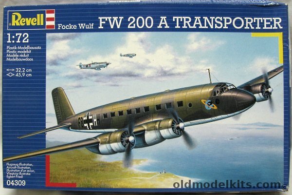 Revell 1/72 Focke-Wulf FW 200A Luftwaffe Transporter, 04309 plastic model kit